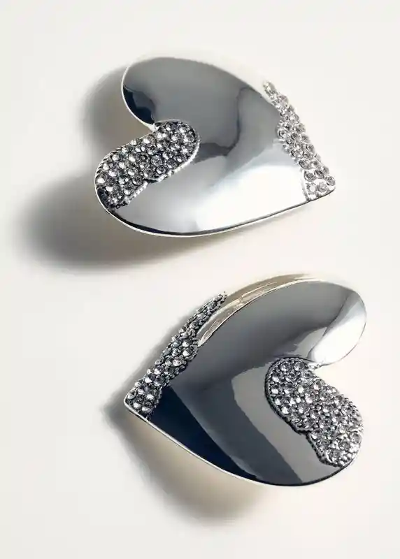 Pendientes Olena Plata Talla 99 Mujer Mango