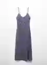 Vestido Platon Navy Talla 18 Niñas Mango