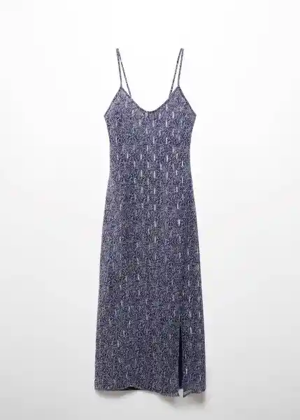 Vestido Platon Navy Talla 18 Niñas Mango