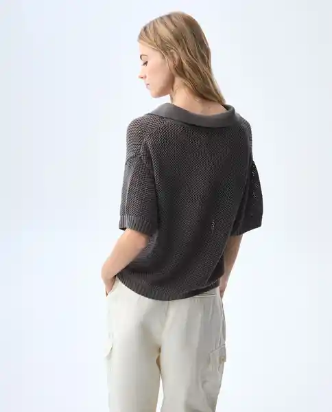 Camiseta Mujer Gris Talla M 601G010_GRI180601 Americanino