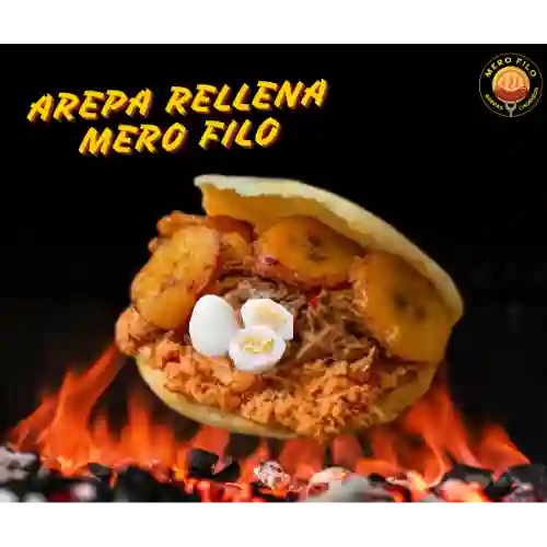 Arepa Rellena Mero Filo