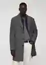 Abrigo Haki Gris Claro Vigoré Talla M Hombre Mango