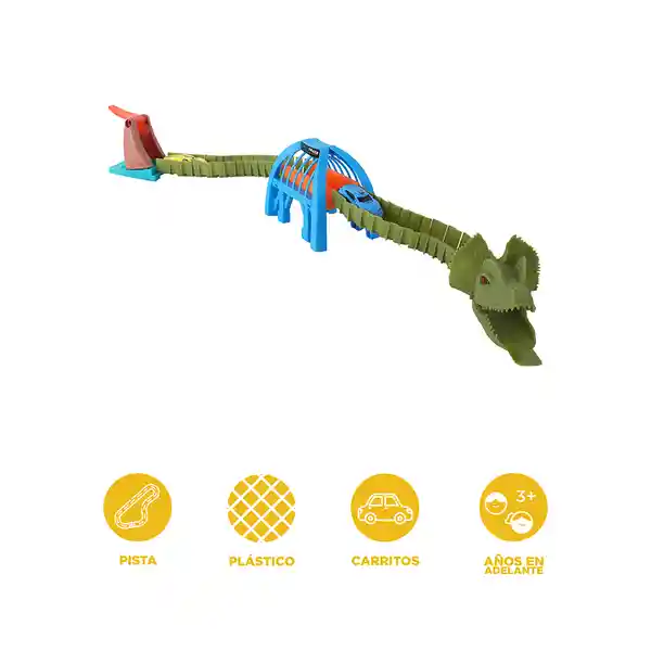 Pista de Carros en Forma de Dinosaurio Serie Miniso