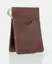 Billetera Clip Leather Goods Café Castaño Oscuro Chevignon