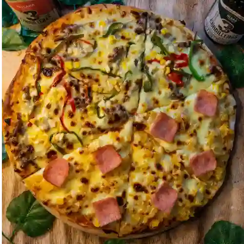 Pizza Mediana 2 Sabores.