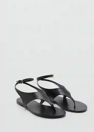 Sandalias Wally Negro Talla 37 Mujer Mango