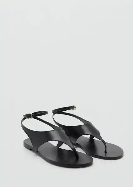 Sandalias Wally Negro Talla 37 Mujer Mango