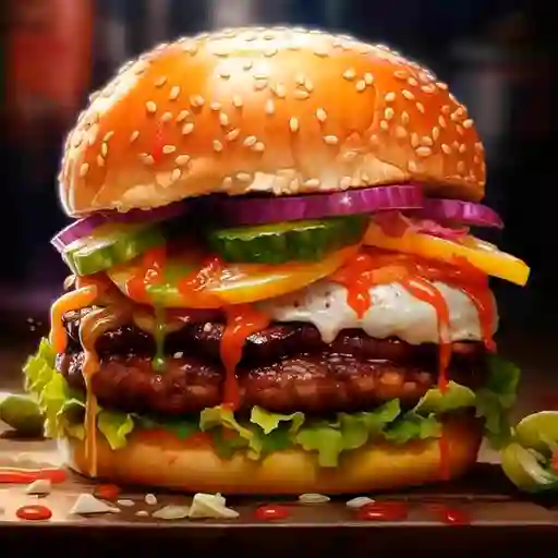 Hamburguesa Super Poderosa Individual