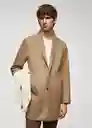 Abrigo Hake Camel Talla M Hombre Mango