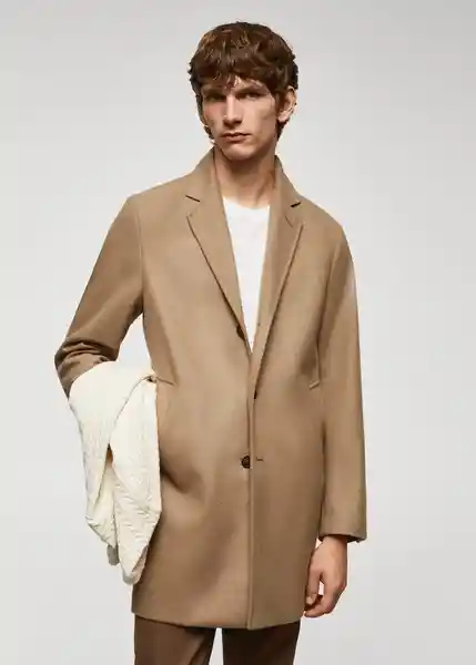 Abrigo Hake Camel Talla M Hombre Mango