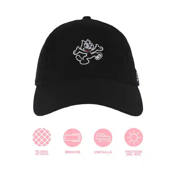 Gorra Serie Felix The Cat Negro Miniso