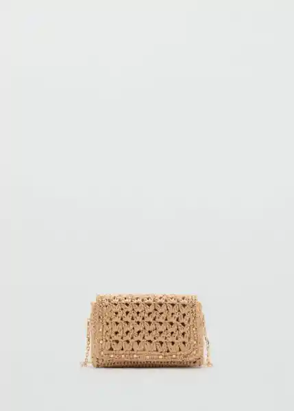 Bolso P Espiga Beige Talla 99 Mujer Mango