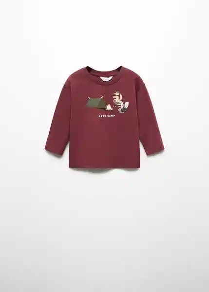 Camiseta Camping Vino Talla 69 Niños Mango