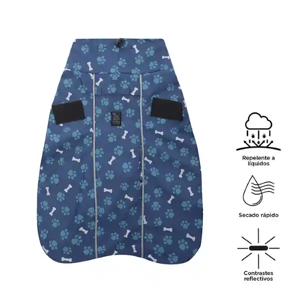 Capa Lluvia Mascota Sussy Azul Talla S 4JF Totto