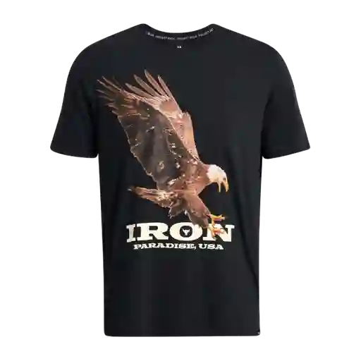 Under Armour Camiseta Pjt Rck Eagle Hombre Negro LG 1383224-001