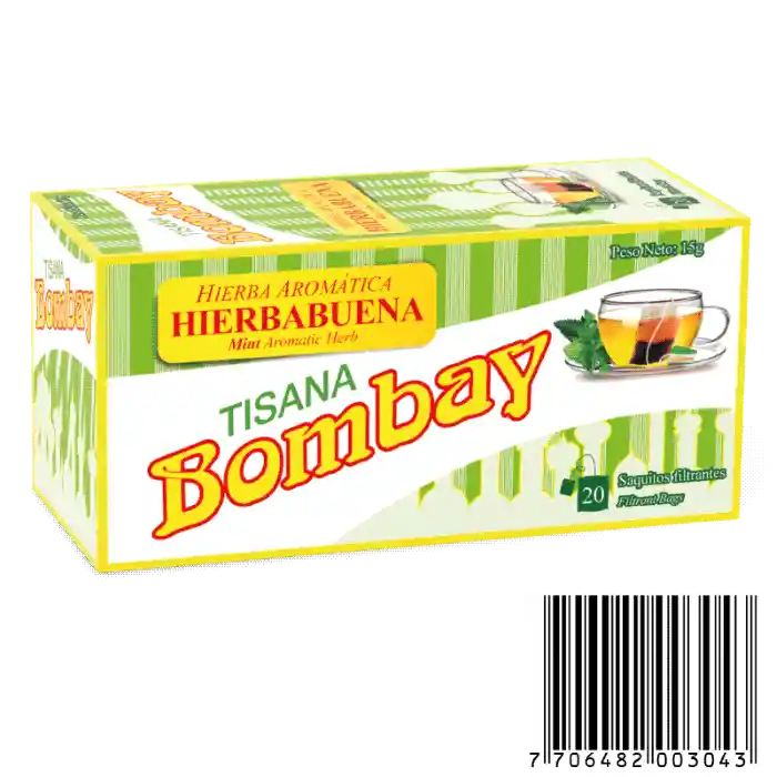 Hierba Tisana Bombayaromatica Sabor Hierbabuena