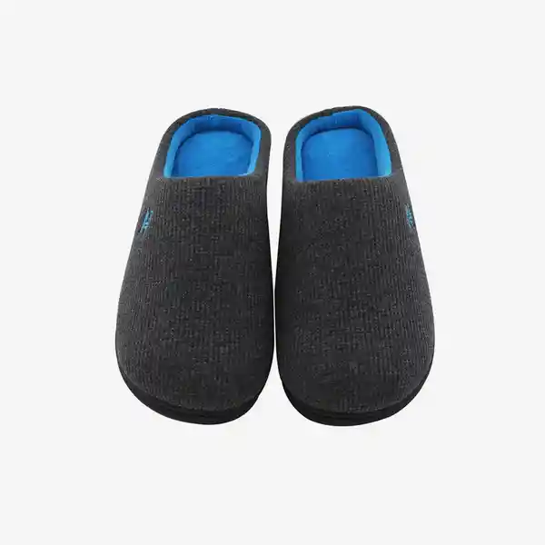 Inkanta Pantuflas Original Hombre Gris Oscuro Azul L