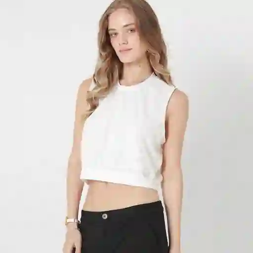 Camiseta Cuello Redondo Manga Sisa Blanco Talla L 692205