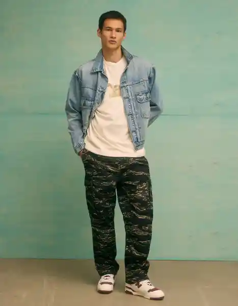 Pantalón Hombre Negro Talla: SMALL 5177096 American Eagle