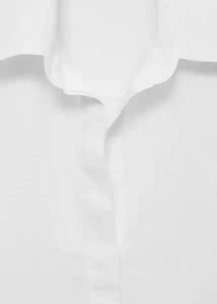 Camisa Samari Blanco Talla M Mujer Mango