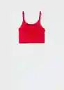 Top Fuego Rojo Talla L Mujer Mango