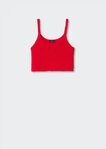 Top Fuego Rojo Talla L Mujer Mango