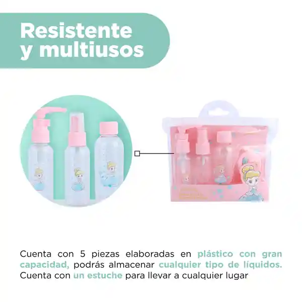 Botella de Viaje Disney Princess Cenicienta Miniso