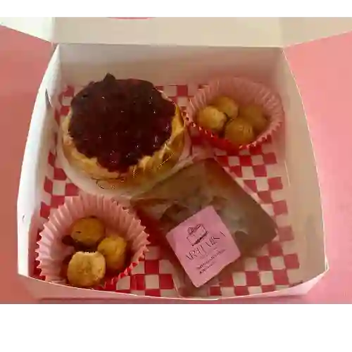 Cheescake Frutos Rojos+brownie+cookies