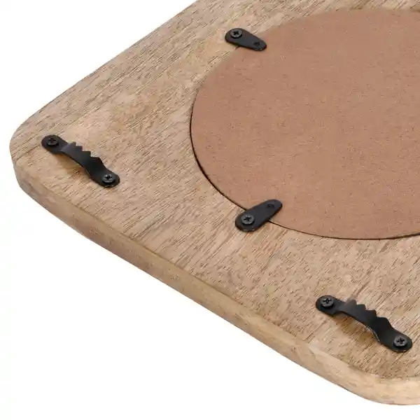 Espejo de Madera Resina Rosa Casaideas