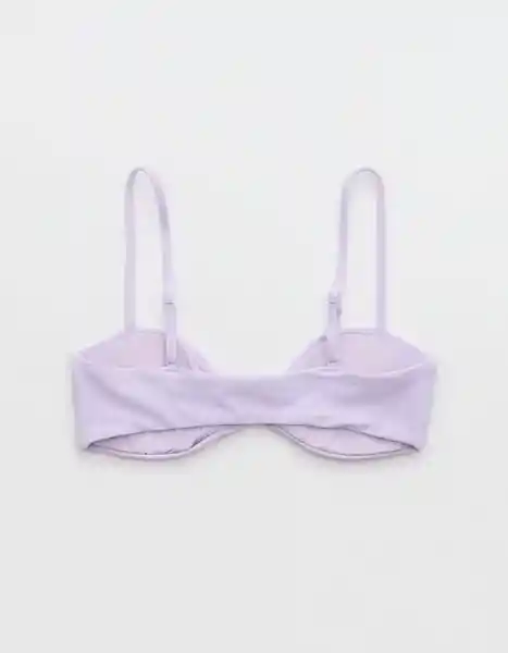 Top de Bikini Aerie Morado Talla: SMALL 5722580 American Eagle