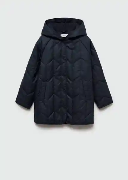 Abrigo Anorak Bea Navy Talla 07 Niñas Mango