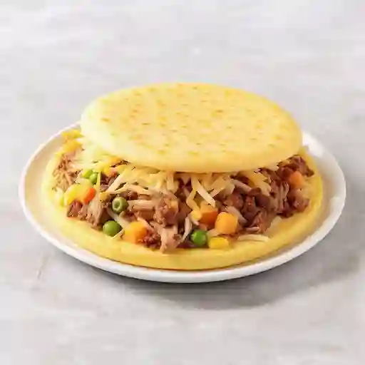 Arepa Mixta Desmechada