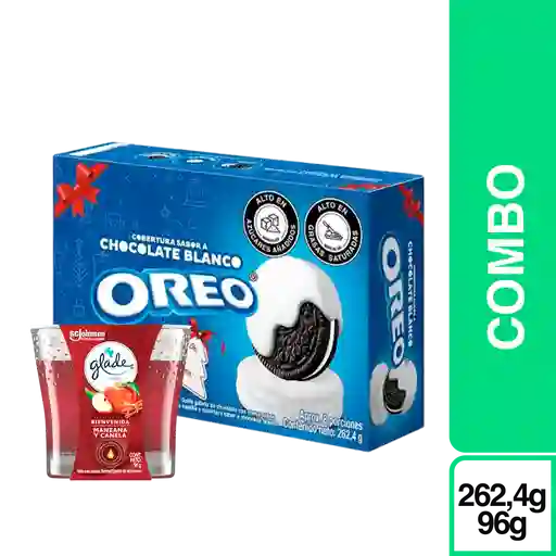 Combo Glade Vela Manzana Canela + Oreo Sandwich 262 g