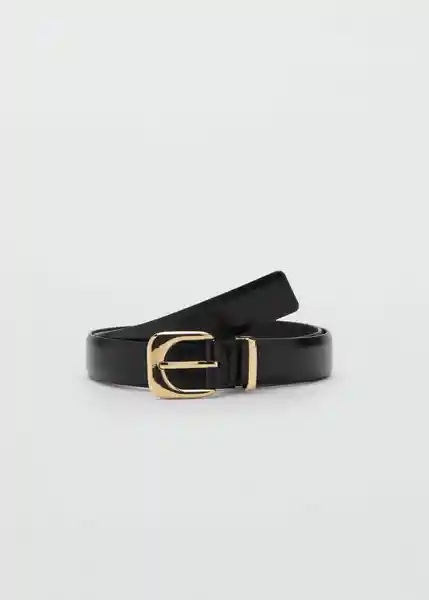 Cinturón Maxima Negro Talla S Mujer Mango