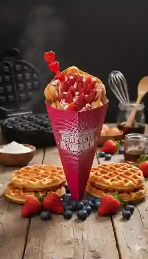 Waffle de Frutos Rojos
