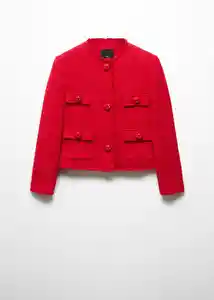 Chaqueta Wintour Rojo Talla XS Mujer Mango