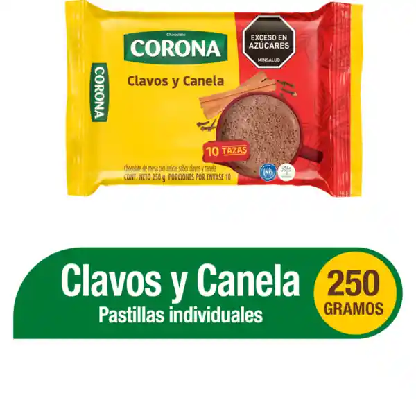 Corona Chocolate de Mesa Sabor Clavos y Canela