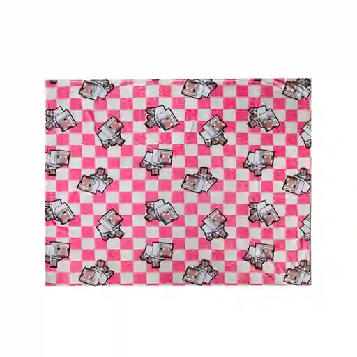 Manta Serie Minecraft Rosa Miniso