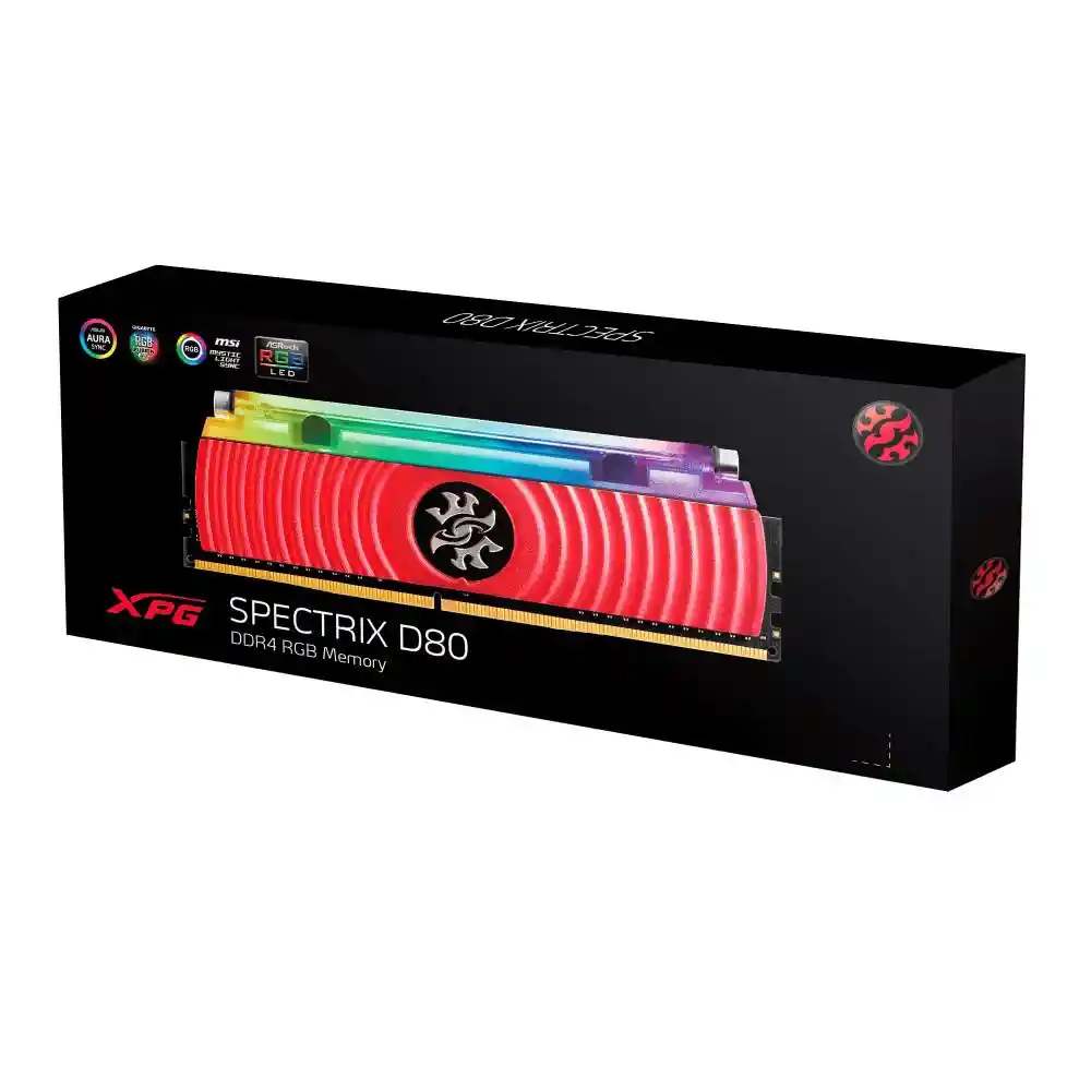 Adata Memoria Ram Pc Xpg D80 8Gb 3200Mhz Rgb Ref. Liquida