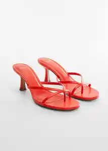 Sandalias Flier Coral Talla 37 Mujer Mango