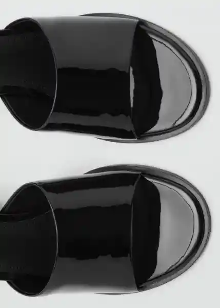 Sandalias Polo Negro Talla 37 Mujer Mango