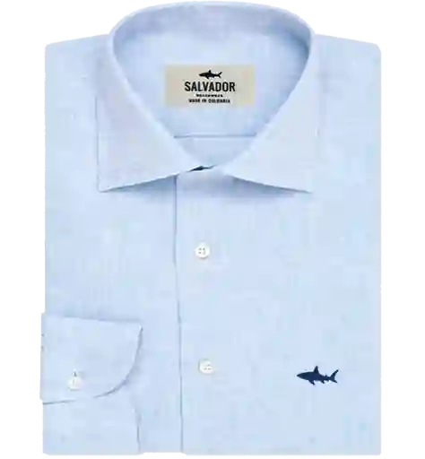 Camisa Hombre Azul Clara Talla L Salvador Beachwear