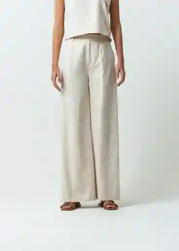 Pantalón Emilia Mujer Crudo Abedul Claro T 6 532G379 Naf Naf