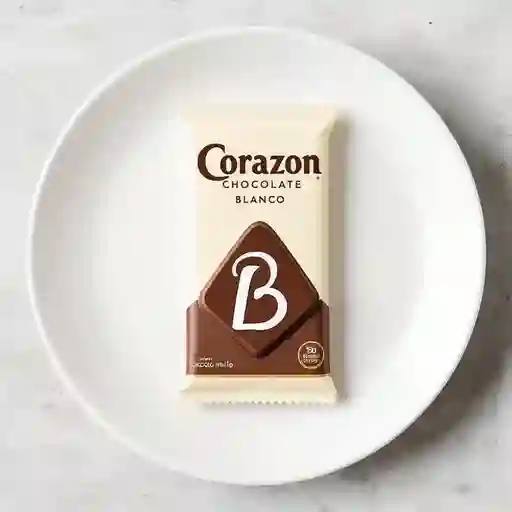 Corazon Chocolate Blanco B.
