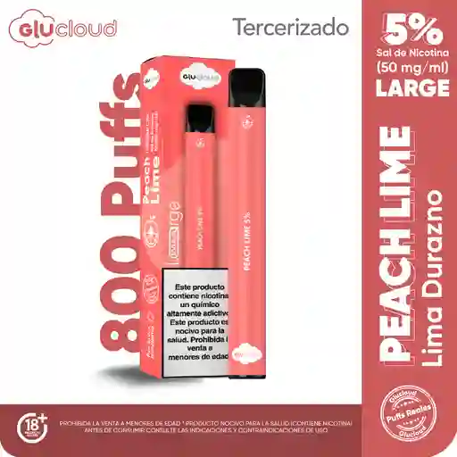 Glucloud Vapeador Peach Lime Large 800 Puffs