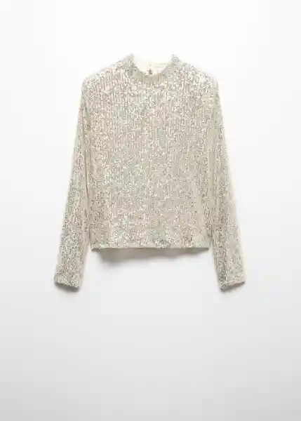 Camiseta Xlenjuel Marfil Talla 18 Mujer Mango