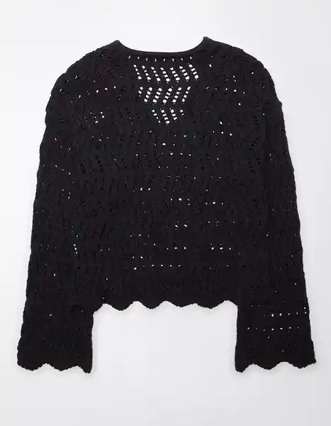 Suéter Mujer Tejido Negro Talla Medium American Eagle 03441177