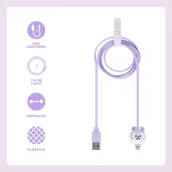 Cable de Carga y Datos 8Pin Serie Bt21 Mang Miniso