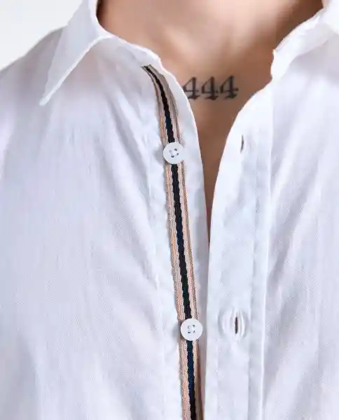 Camisa Hombre Blanco Talla M 819G501_BLA110601 Americanino