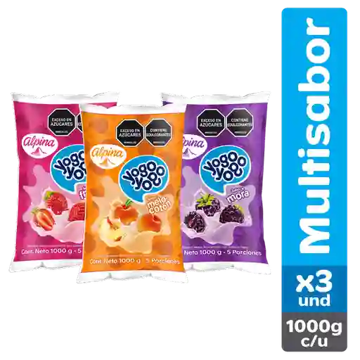 Yogo Yogo Alimento Lácteo de Sabores Surtidos